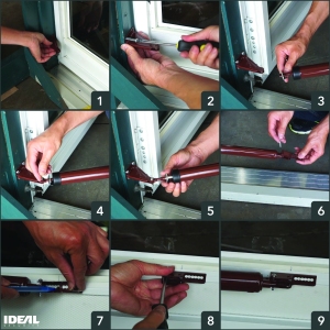 How to install a door closer (multi-panel instructions)